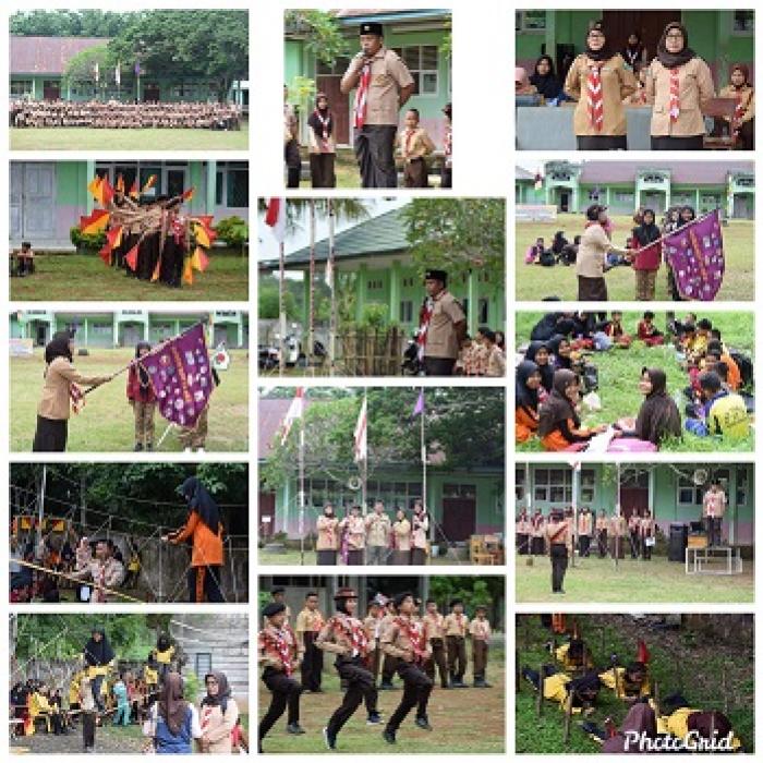 KEGIATAN LATIHAN GABUNGAN SD-SMP-MTs SEDERAJAT TINGKAT PENGGALANG KE III SE-KWARTIR RANTING SAROLANGUN DI MTsN 4 SAROLANGUN