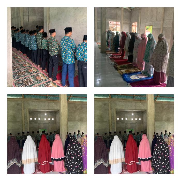 Kegiatan Sholat Dhuha Berjamaah MTsN 4 Sarolangun