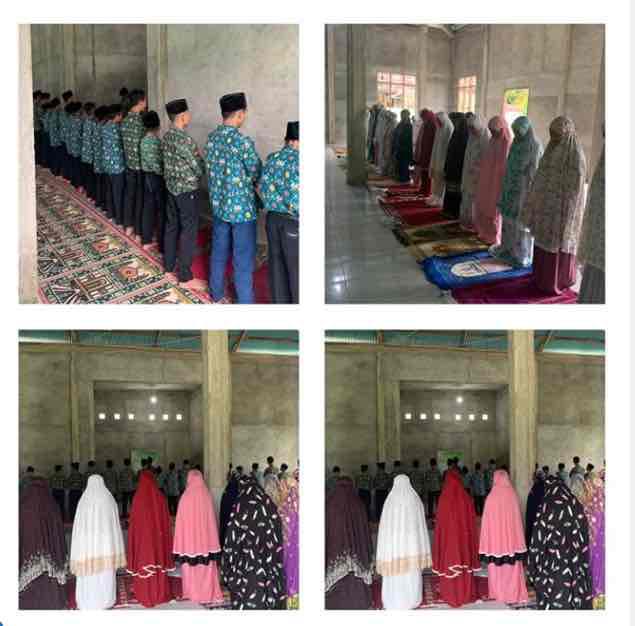 Kegiatan Sholat Dhuhah Berjamaah MTsN 4 Sarolangun
